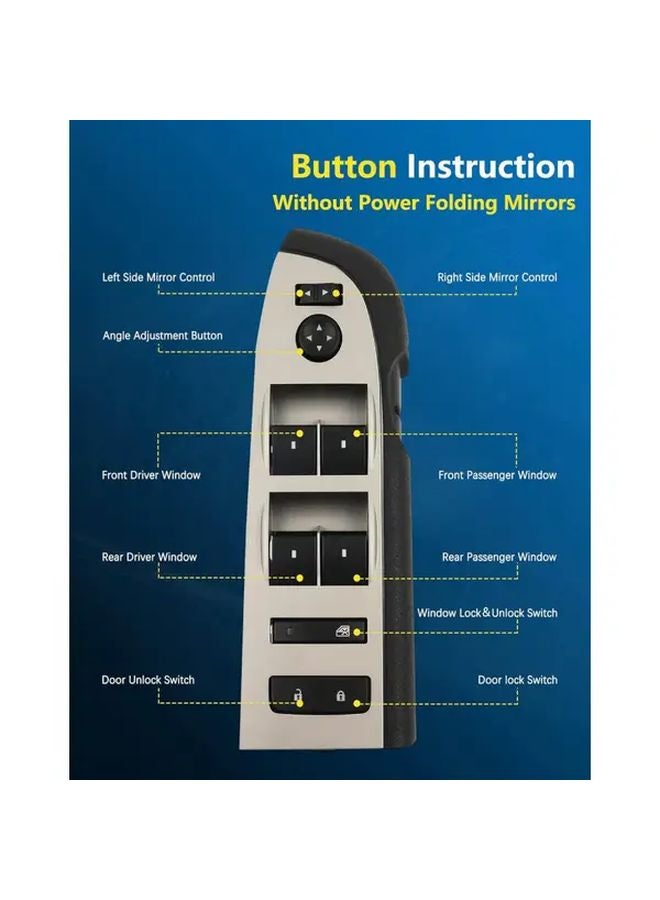 OEM Window Switch 22968506 For 2010 2013 Chevrolet Silverado GMC Sierra Driver Side - Image 4